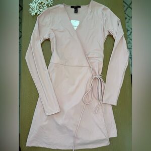 Forever 21 Pink Wrap Mini Dress